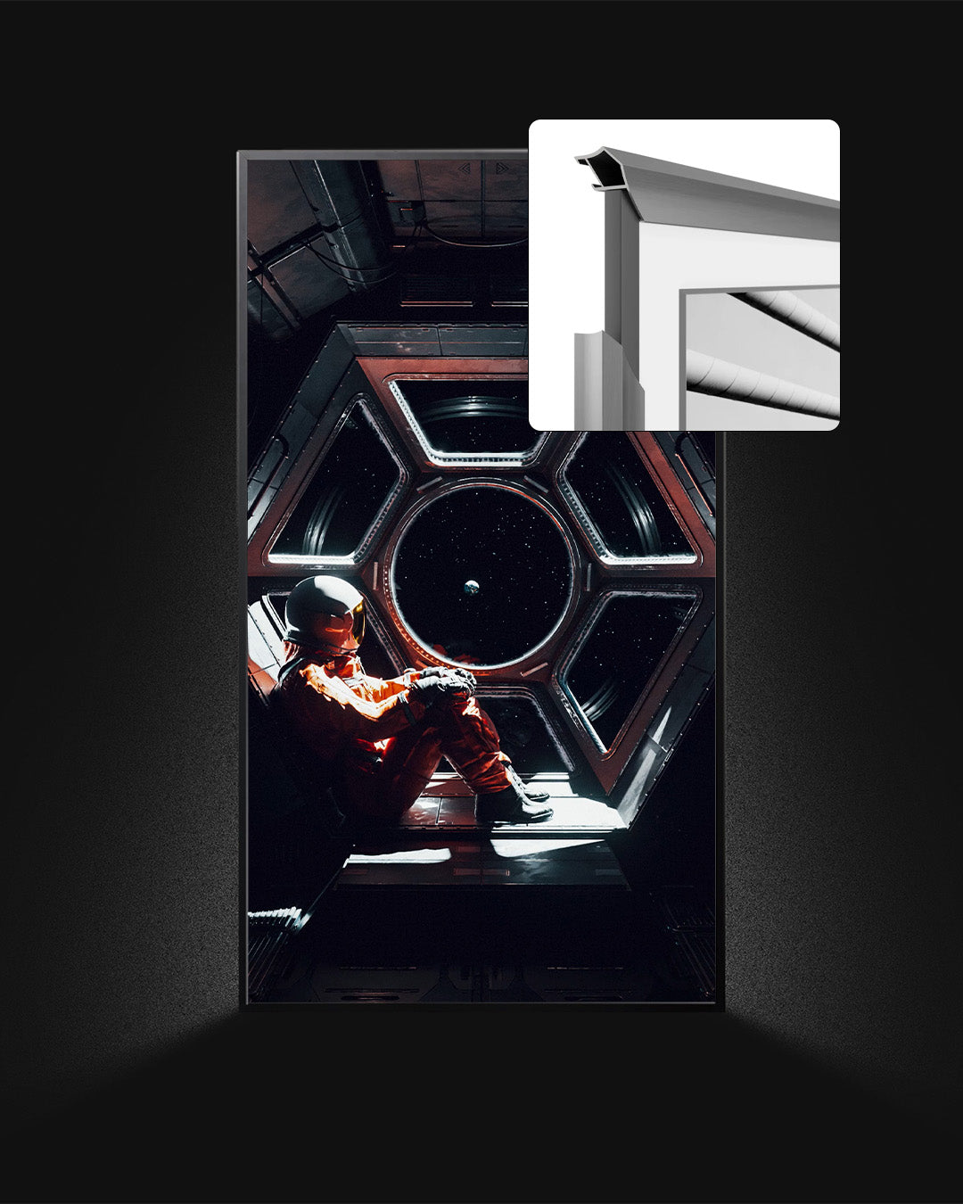 Alloy Prismatic Frame 55"