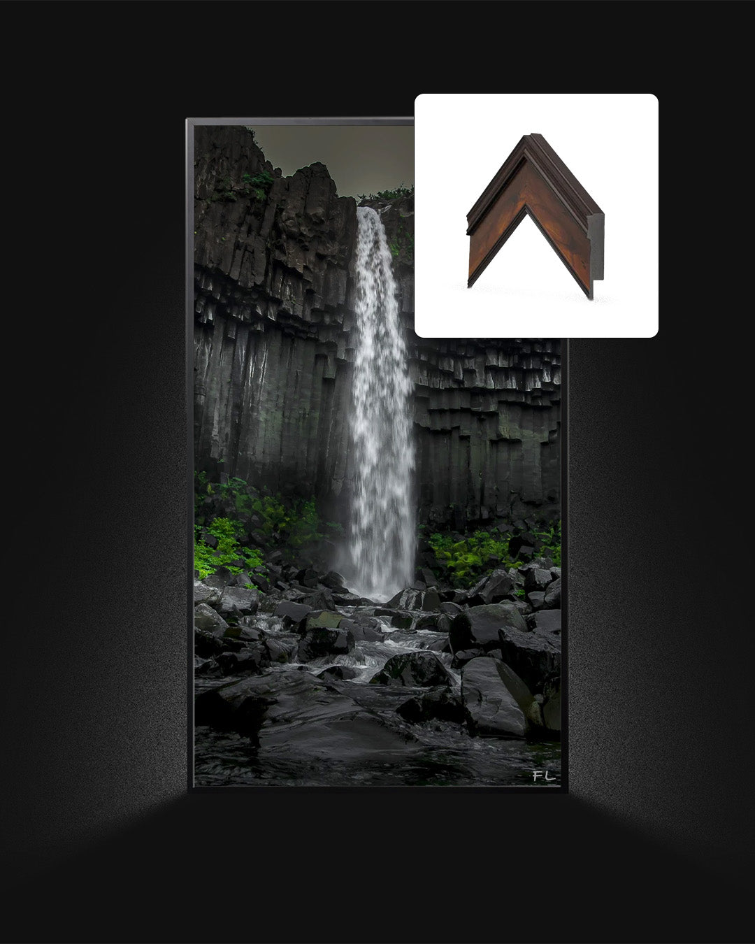 Premium Wood Frame 75"