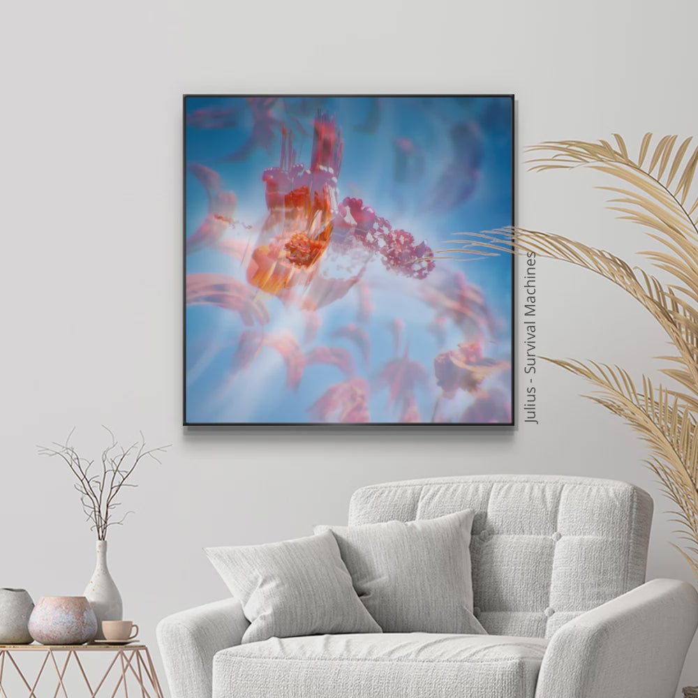 Load video: 33&quot; Square Blackdove Digital Canvas